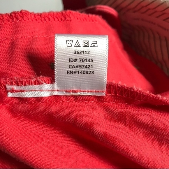 ANN TAYLOR LOFT The Riviera Short Red Orange Size 4 - Picture 12 of 14